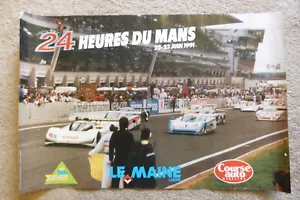 Le Mans 24 Ore / 24 Heures du Mans 1991 poster originale d'epoca affiche - Foto 1 di 1