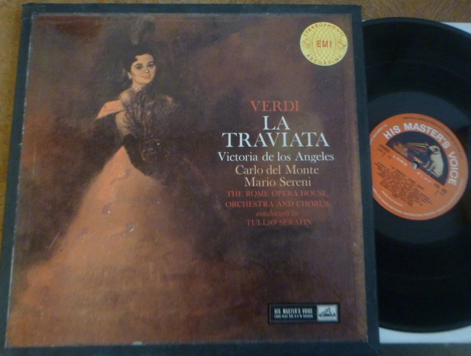 VERDI la traviata VICTORIA DE LOS ANGELES - SERAFIN / HMV ASD 359/61 S/c - Image 1 of 1