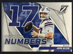 JOSH ALLEN 2022 Panini Zenith Silver Prizm Behind The Numbers Insert | Bills - Bild 1 von 2