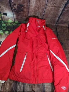 Columbia Jacke Damen M Interchange Core Mantel Parka rot weiß mit Fleecefutter - Bild 1 von 8