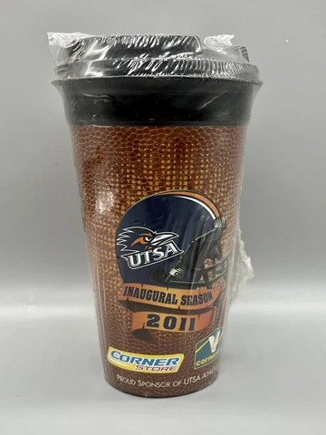 NEW ~ UTSA Roadrunner Travel Tumbler Coffee Cup ~ Inaugural Football Season 2011 Cover