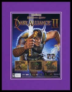 Dark Alliance II 2003 11x14 Framed ORIGINAL Vintage Advertisement XBox PS2 B - Picture 1 of 1