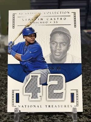 Camiseta deportiva 2016 Panini National Treasures Tribute Collection Starlin Castro SSP/99! Foto 1 de 2