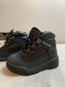 Timberland TB0A22UC 019 Toddler Boy's Navy Blue Field Boots Size 4 M/M