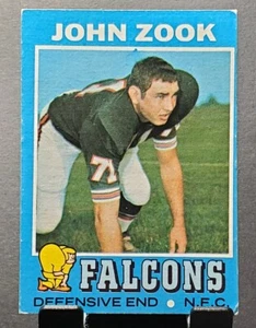 1971 Topps #166 John Zook FALCONS football card🏈EX - Picture 1 of 2