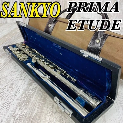 Sankyo Prima Etude Flauto Argento Sterling Headjoint 925 Usato Con Custodia R... - Immagine 1 di 4