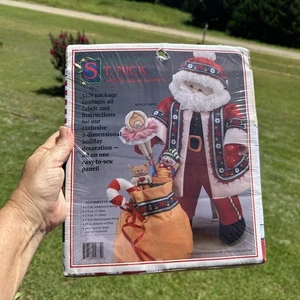 Daisy Kingdom St Nick and Bag of Goodies 3D Panel Fabric Style #9875 1991 - Picture 1 of 3