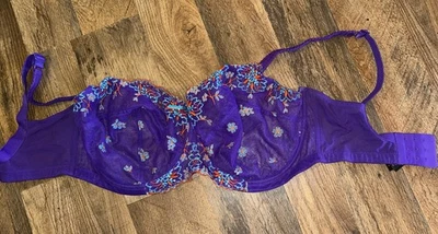 Sujetador Panache Superbra 36H encaje morado  Foto 1 de 4