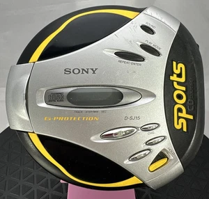 Sony Sports D-SJ15 CD Walkman Lettore CD Portatile Protezione G Testato Funzionante!!! - Foto 1 di 10