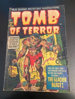 TOMB OF TERROR #4 (Harvey/1952) *Horror precódigo—¡Cosas horribles!!* (VG) Foto 1 de 4