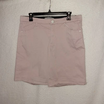 Wit & Wisdom 'Ab'-Solution 女式 12 码浅紫色弹力斜纹短裤 (A7 — 第 1/4 张图片