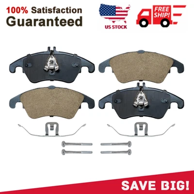 Pastillas de freno delanteras de cerámica para Mercedes-Benz C250 C300 C350 E350 E400 E550 SLK350 Foto 1 de 4