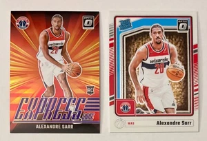 2024-25 Optic Alexandre Sarr Express Lane Purple + Base #276 Rookie (2 Cards) - Picture 1 of 2