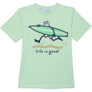 CAMISETA LIFE IS GOOD BOYS TOP - 253 VERDE SURF - TALLA 5 6 PEQUEÑA - GRÁFICA - Imagen 1 de 1