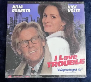 I LOVE TROUBLE (1994) Widescreen Laserdisc LD (2983-AS) Julia Roberts Nick Nolte - Picture 1 of 2