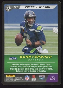 Panini NFL Five 2021 #E254 Russell Wilson Seattle Seahawks - Imagen 1 de 2