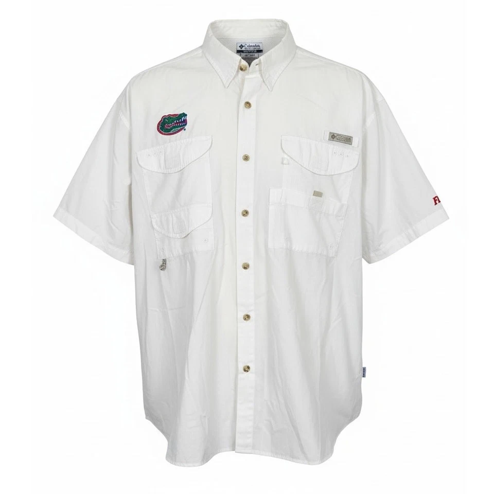 Columbia Men XL Florida Gators Collegiate PFG Outdoor Fishermancore Button Shirt - Image 1 of 4