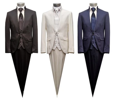 Hochzeitsanzug Bräutigam Anzug Stehkragen in Köln - Bild 1 von 4