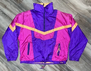 Vintage 80s Alpine Design Gore-Tex Ski Pullover Jacke Retro Colorblock Gr. 14 - Bild 1 von 8