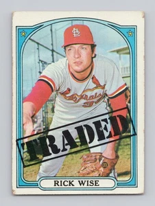 1972 Topps - High # Rick Wise #756 Traded - VG - Picture 1 of 1