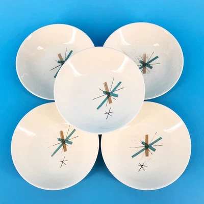 Salem North Star MCM dessert bowls set of 5 vintage 60s 1960s - Image 1 of 4