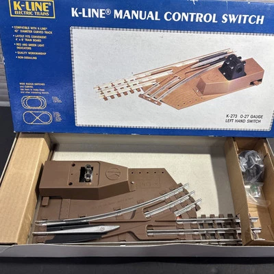 K-Line Manual Control Switch O Gauge Left Hand K-273, Looks Unused, See Photos - Image 1 of 4