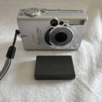 Canon PowerShot S400 Digital  ELPH 4.0MP 3x Digital Camera Silver Dead Battery - Image 1 of 4