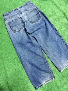 Vintage Y2K Skater Baggy Blue South Pole Denim Jeans Size : 38X29.5 - Picture 1 of 5