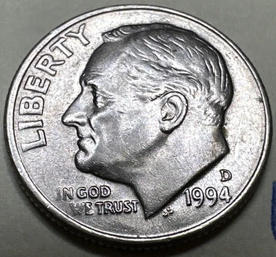 1994 D Roosevelt Dime 10C 8663N - Image 1 of 3
