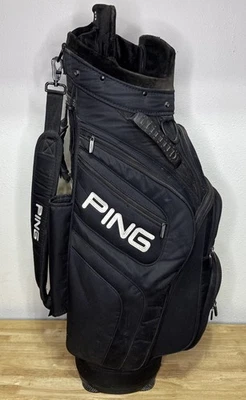 Bolsa de carro de golf PING Golf Trailblazer, divisor de 8 vías, cuerpo negro Foto 1 de 4