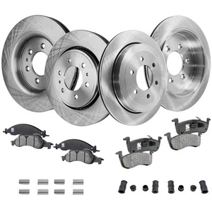 Front & Rear Brake Disc Rotors and Pads Kit for Lincoln Navigator Expedition - Picture 1 of 12