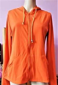 Lrady 1# ORANGE HOODIE OUTFITS JOGGING SWEATSUITS 2 pc. SET (Too small 3x) XL - Picture 1 of 13