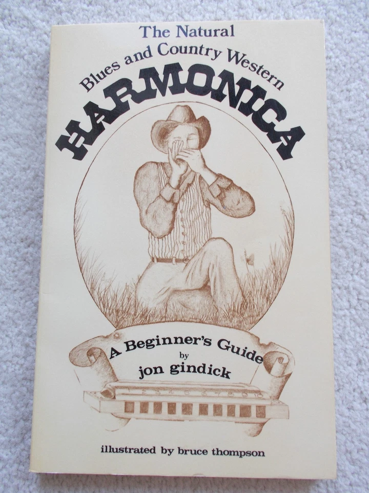 Gindick Natural Blues Country Western Harmonica Illustrated Unmarked - Image 1 of 1