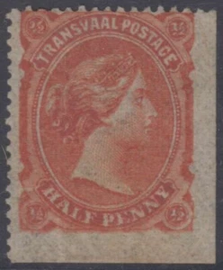 BC TRANSVAAL 1878-80 QV Sc 97 IMPERF AT SIDES UNUSED F,VF & EYECATCHING SCV$30+ - Picture 1 of 1