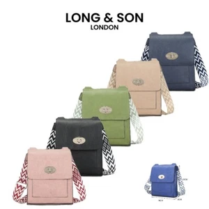 LONG&SON Women’s CrossBody Shoulder Strap Messenger Bag 8 Colours Holiday - Picture 1 of 37