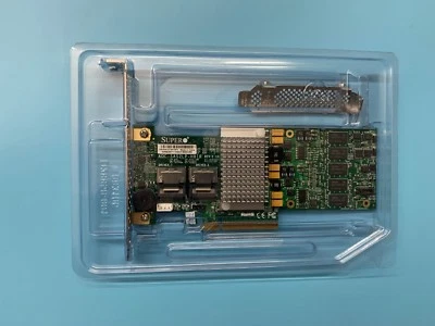 Supermicro AOC-SAS2LP-H8IR (LSI 9260-8i) SAS RAID Controller PCIe Card - Image 1 of 2