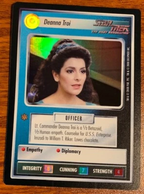 2000 Decipher Star Trek Reflections Deanna Troi Used Free Shipping - Image 1 of 2