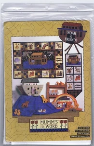 Mumm's the Word -Noah & Friends- Wall hanging Quilt Two Piece Design-NEW - Picture 1 of 2