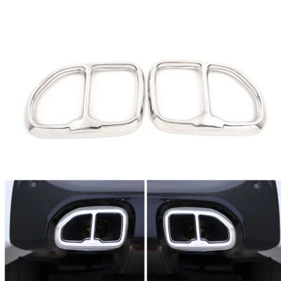 Silenciador de escape para BMW X3 2018-2019 tubo de escape punta trasera moldura cubierta extremo decorativo Foto 1 de 4