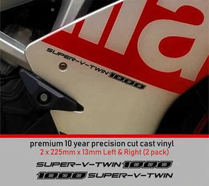 SUPER V TWIN 1000 Calcomanías Adhesivas Premium 10 Años Vinilo SE ADAPTA A APRILIA RSV - Imagen 1 de 2