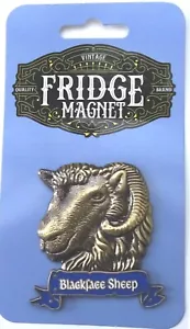 SCHWARZ GESICHT SCHAFE ANTIKSTIL KÜHLSCHRANKMAGNET SCHWERLAST METALL 3D MAGNET - Bild 1 von 3