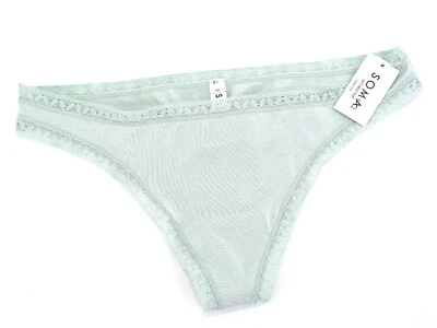 Soma Intimates Cotton Modal Thong ~Jade Surf~ Size: M [New With Tags] - Image 1 of 4