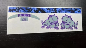 TCU Horned Frogs "Horned Frog" Mini Football Helmet Decal Set - Picture 1 of 1
