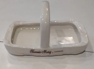 Fannie May Candy Ceramic Basket Easter, Mothers Day, Christmas Holiday - Picture 1 of 3