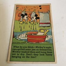 Mickey Mouse Recipe Card 1930’s. Stroehamm’s Low Grade Cond. Free shipping.