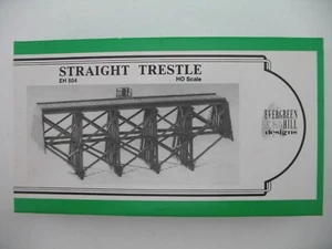 Evergreen Hill Designs HO Kit EH 504: Straight Trestle Bridge, sealed box - Picture 1 of 7