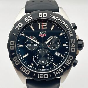 Prawie idealny TAG Heuer Formula 1 CAZ1010.FT8024 Męski zegarek z chronografem Czarna tarcza