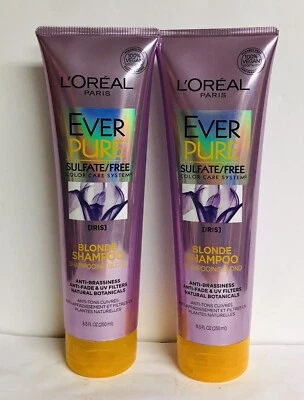 2-Pack L’oreal Paris Ever Pure Iris Blonde Shampoo 8.5 fl oz Each - Image 1 of 2