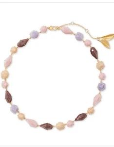 $148  Kate Spade FLORAL FACETS multi stone linear necklace  K1E - Picture 1 of 6