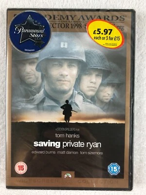Saving Private Ryan (DVD, 2000) - R2 - PAL - NEW & SEALED - Steven Spielberg - Image 1 of 2